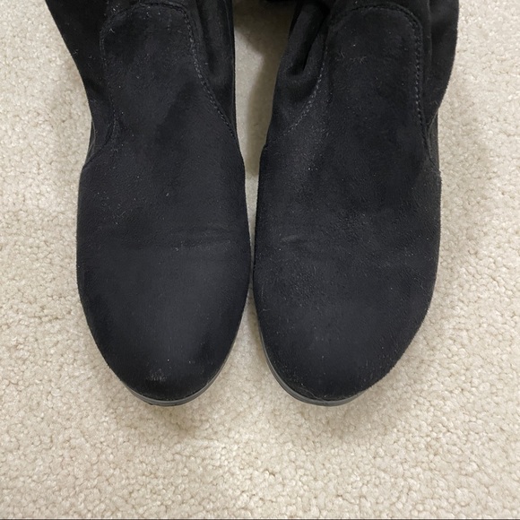 Over the knee suede boots black - Picture 3 of 3